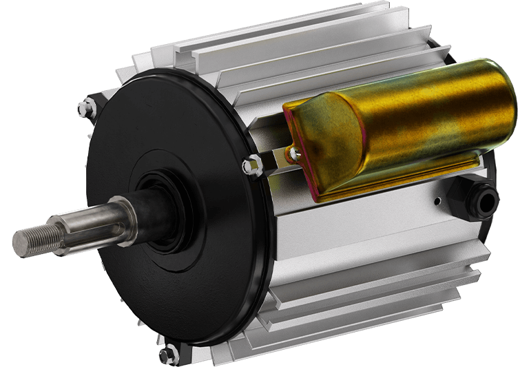 單相三滑槽冷風機電機